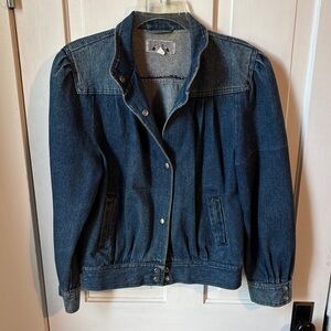 VTG WBRK-FM Denim Blue Women's‎ Jacket